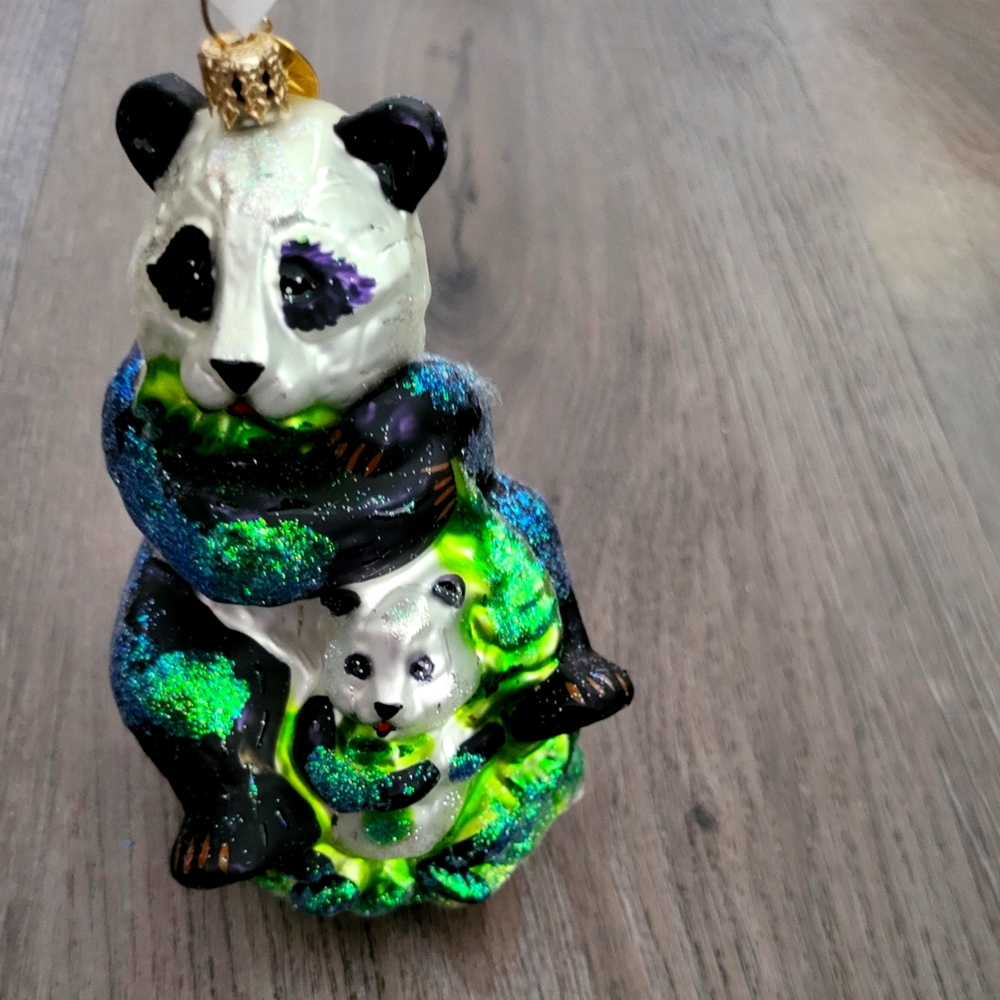 NWT *RARE* Christopher Radko "Panda Love" Ornament